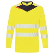 DX4 Hi-Vis T-Shirt L/S Portwest DX416 - Yellow/Black / XXL image