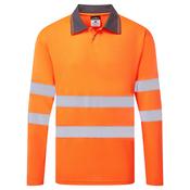 ES1 Essential Hi-Vis Polo Shirt L/S Portwest ES277 - Yellow / 4XL
