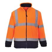 Hi-Vis Contrast Fleece Portwest F301 - Orange/Navy / XL