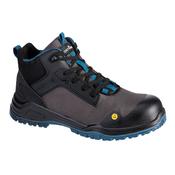 Composite Textile Mid Boot S3S ESD SR FO Portwest FE01 - Black/Blue / UK 7