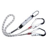 Double Kernmantle 1.8m Lanyard With Shock Absorber Portwest FP55 - White