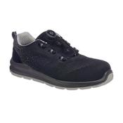 Composite Textile Wire Lace Trainer S1P SRC Portwest FT08 - Black / UK 9