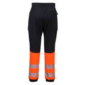 PW3 Hi-Vis Flexi Class 1 Joggers Portwest KX341 - Orange/ black / M image