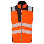 PW3 Hi-Vis Softshell Gilet (3L) Portwest PW325 - Orange/Black / L image