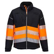 PW3 Hi-Vis Class 1 Softshell (3L) Portwest PW375 - Orange/ black / XXL image