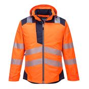 PW3 Hi-Vis Winter Jacket Portwest T400 - Orange/Navy / XXL image