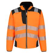 PW3 Hi-Vis Softshell (3L) Portwest T402 - Orange/Black / XL image