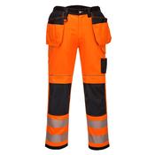PW3 Hi-Vis Holster Pocket Work Trousers Portwest T501 - Orange/Black / 44 image