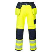 PW3 Hi-Vis Holster Pocket Work Trousers Portwest T501 - Yellow/Navy / 40 image