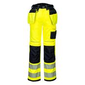 PW3 Hi-Vis Holster Pocket Work Trousers Portwest T501 - Yellow/Black / 40" Regular Leg image