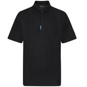 Men's Hi-Vis Reflective Polo Work Shirt – UPF 40+ Polycotton Portwest T720 - Black/Grey / M image