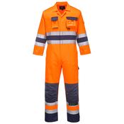 Nantes Hi-Vis Contrast Work Coverall Portwest TX55 - Orange/Navy / XL image