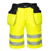 PW3 Hi-Vis Holster Pocket Shorts Portwest PW343 - Yellow / 32" image