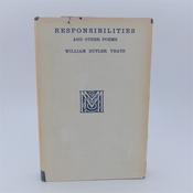 Responsibilities and Other Poems. Exceptional Copy In Dust Jacket (1916) image