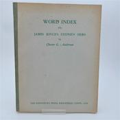 Word Index to James Joyce's Stephen Hero (1958) image
