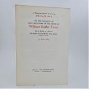 A Memorial Preached at Drumcliffe. Centenary of the Birth of William Butler Yeats (1965) image