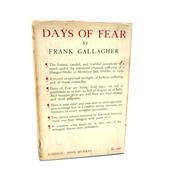 Days of Fear. Important Association Copy (1928) image
