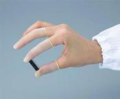 As One Finger Cots High Grip Natural Rubber Size S Cut Edge