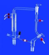 Lenz DURAN® Column Head with Valve Stopcock; NS 29/32 Column/Receiver