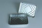 Korff Aluminium Square Containers; 930ml Capacity