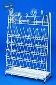 Draining Rack PE-Coated Wire with 60 Bars and 5 Arches. 420x160x610mm (LxWxH) image
