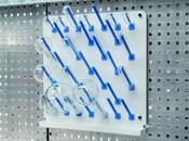 Bürkle PVC Draining Rack Laboplast® 400x400mm (WxH)