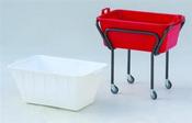 Gorr Black-Silver Bowl Trolley; 500x750x720mm (WxDxH)