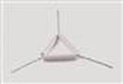 Isolab Ceramic Triangle; 60mm Pipeclay Tube Length