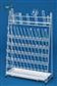 Draining Rack PE-Coated Wire with 24 Bars and 20 Arches. 420x160x610mm (LxWxH) image
