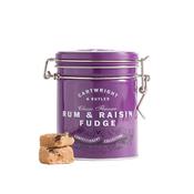 Rum &amp; Raisins Fudge in Tin