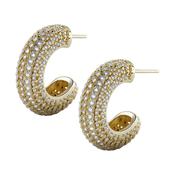 Amara Crystal Hoop Earrings image
