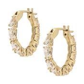 Justine Crystal Hoop Earrings image