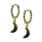 Moon Huggie Hoop Earrings image