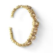 Baguette Crystal &amp; Pearl Bangle image