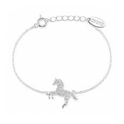 Wild Heart Horse bracelet Silver image