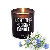 "Light This F*cking Candle" Fresh Linen Scented Candle image