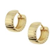 Savoy Ribbed Hoop Earrings image
