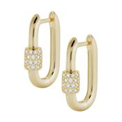 Gia Oval Hoop Earrings image