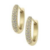 Hera Oval Hoop Earrings image