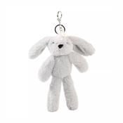 Theo The Plush Grey Bunny Keyring