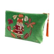 Velvet Zip Pouch in Cosy Fox