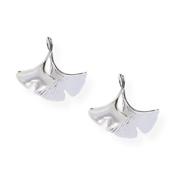 Ginko Pearl Earrings Silver