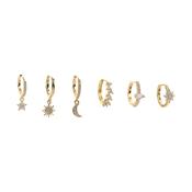 Sunrise Earring Stack Gold