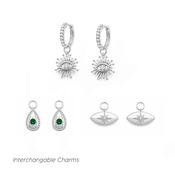 Dakota Charm Earring Set Silver image