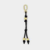 Gia Bag Charm Keyring Black