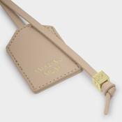 Amazing Mum Sentiment Tag Keyring in Light Taupe