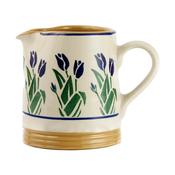 Small Cylinder Jug in Blue Blooms