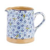 Small Cylinder Jug in Light Blue Lawn