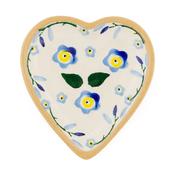 Tiny Heart Plate in Forget Me Not