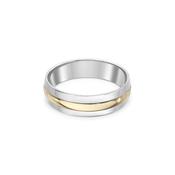 Palladium 950 9ct Gold Wedding Ring image